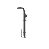 Nero Rain Round Shower System - Double Hose Matte Black